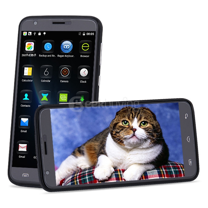 [HK Stock] DOOGEE Y100 Plus 5.5inch 64bit 4G Android 5.1 2GB 16GB Smartphone MTK6735 Quad Core 2.5D Corning Gorilla Glass - Black