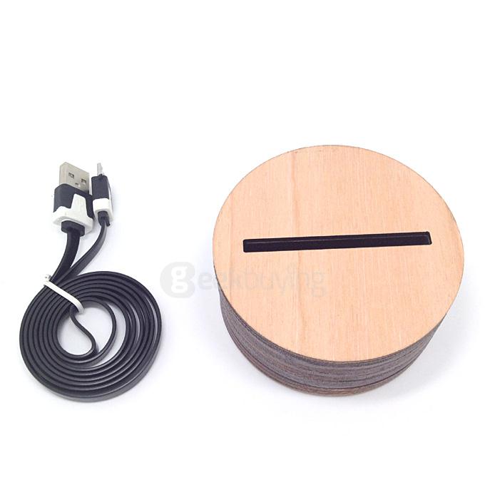 Spiral 3D Cartoon USB Mood LED Lamp Creative Atmosphere Table Lamp Night Light - Warm White