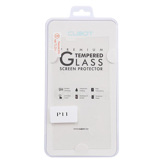 Tempered Glass Screen Protector Premium Protective Film for CUBOT P11 Smartphone - Transparent