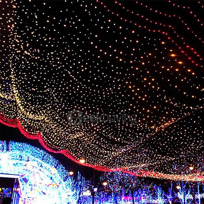 10M Battery Powered 100 LED Starry Fairy String Light Lamp for Festival Party Decoration  - Yellow Light