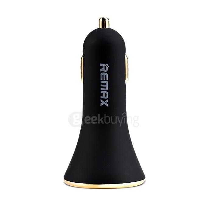 Original REMAX 6.3A 3 USB Port Car Charger Adapter Fast Charge For Cellphone Tablet PC - Black
