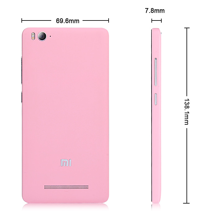 Xiaomi Mi4C 5.0inch Android 5.1 2GB 16GB Smartphone 4G FDD-LTE 64-bit Snapdragon 808 Hexa Core 1.8GHz 13.0MP 5.0MP USB Type-C Edge Tap - Pink