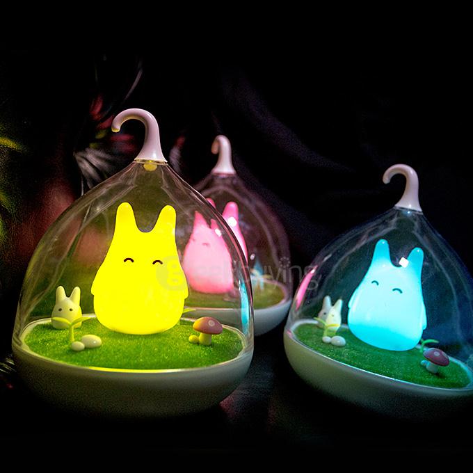 Novel Birds LED Night Light Wall Night Desk Lamp with Sticker - Yellow