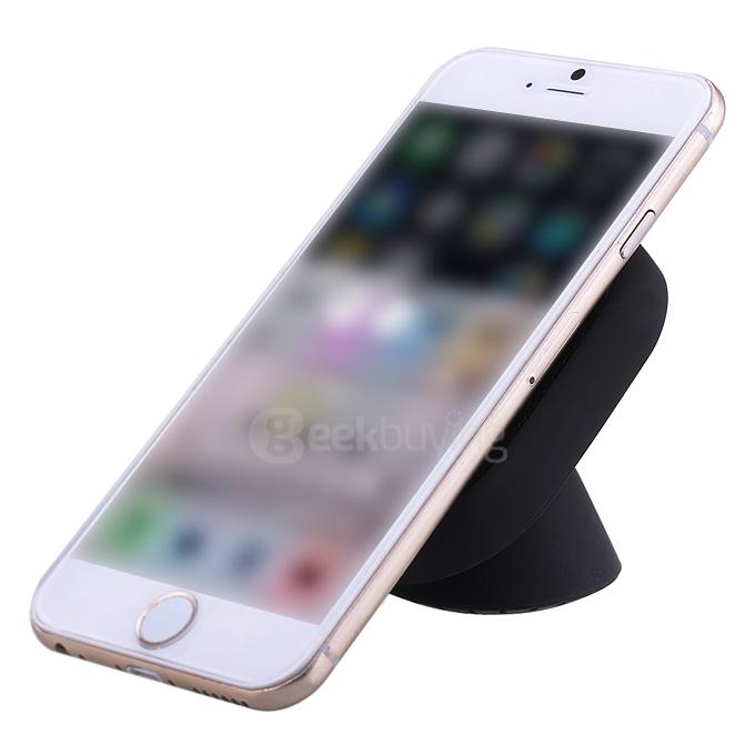 QI Standard 360 Degrees Rotary Wireless Car Charger for Samsung S6 - Black