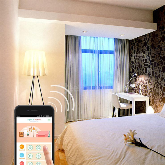 Semlamp SL-101 E27 5W iOS Android APP Control LED Lamp 3 Mode LED Light Bulb - Cool White