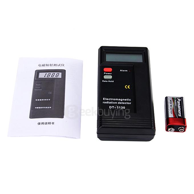 Electromagnetic Radiation Detector Dosimeter Professional Tester - Black