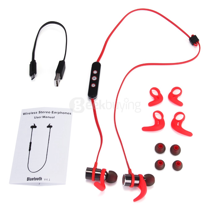 Multi CAV S6 Wireless Bluetooth Earphone CSR 4.1 Voice Prompt Multipoint Music Headset Stereo Sports Earpiece with MIC