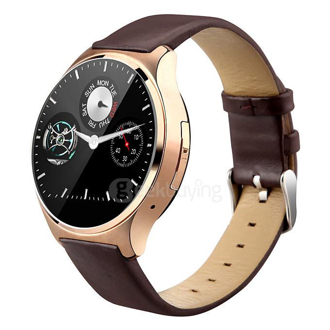 Oukitel A29 MT2502C Smart Watch Phone 1.22inch Sapphire Screen Capacitive Touch SIM Bluetooth 4.0 IP53 Waterproof - Gold