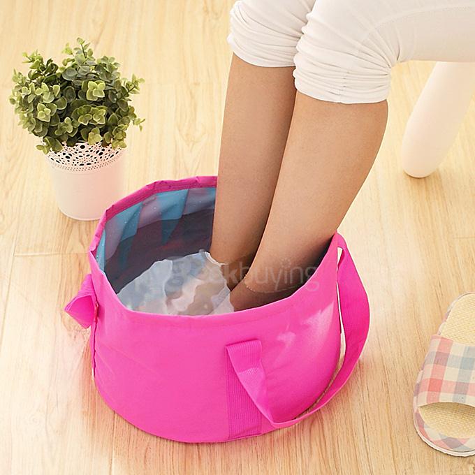 Portable Multi-purpose Folding Wash Basin for Outdoor Camping Hiking - Pink