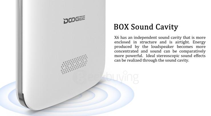 [HK Stock] Doogee X6 5.5inch HD 1280x720 Android 5.1 Smartphone MTK6580 Quad Core 8.0MP 1GB RAM 8GB ROM Dual SIM - White