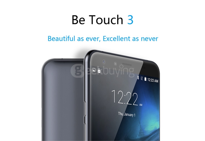 Ulefone Be Touch 3 5.5inch FHD 4G LTE Smartphone Android 5.1 3GB 16GB 64bit MTK6753 Octa Core 1.3GHz 13.0MP - Metal Grey