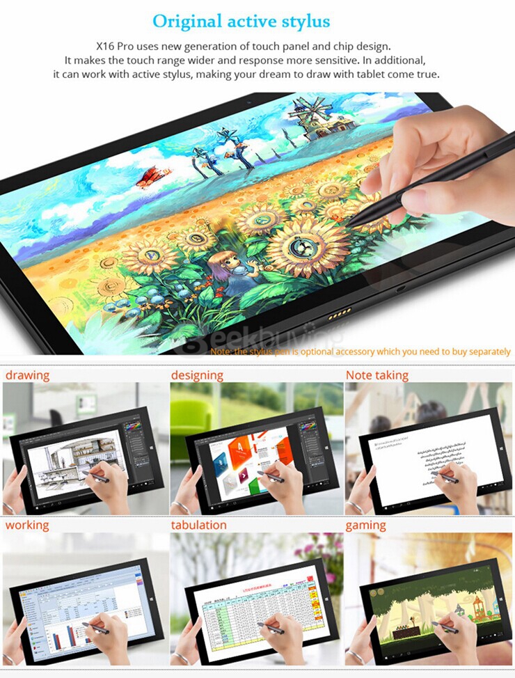 [Bundle] Teclast X16 Pro Dual OS Windows10 & Android5.1 4GB/64GB 11.6