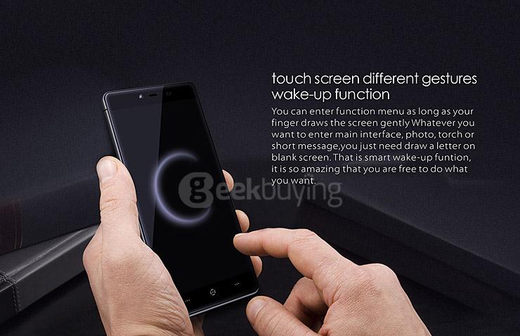 Kingzone K2 5.0inch FHD 4G LTE Android 5.1 3GB 16GB Smartphone 64bit MTK6753 Octa Core 13.0MP Touch ID HotKnot - Black