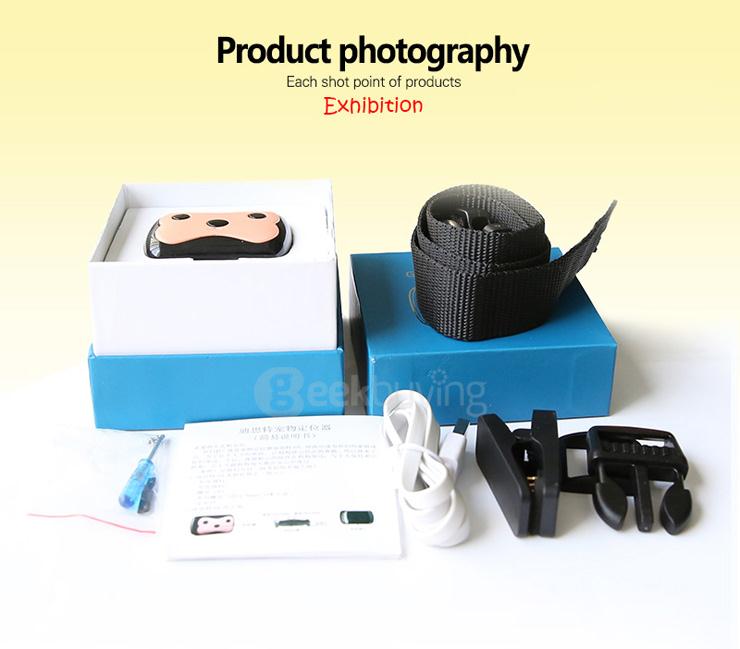 Deest69 Mini Pet GPS Tracker Waterproof Dog Collar Tracking Device Real Time Locator for Pets Dogs Cats