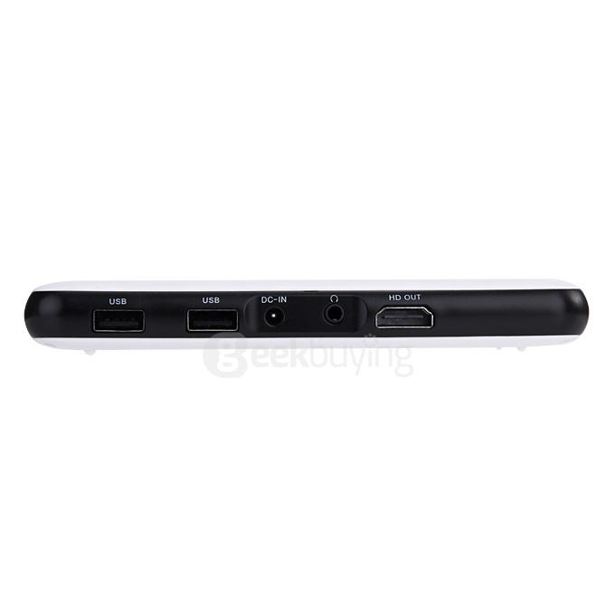 D02 Android 4.4 RK3128 LED Projector Mini Pocket Projector 2.4G/5G WiFi HDMI USB Home Theater