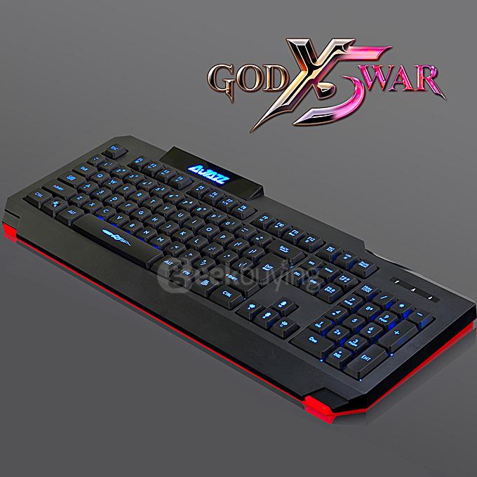 Ajazz Ares X5 Ghosts Gaming Keyboard Desktop Notebook USB Wired CFLOL Keyboard - Black