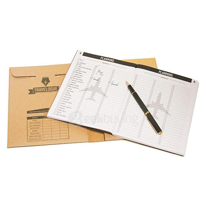 Creative Travelogue Journal Scratch Map
