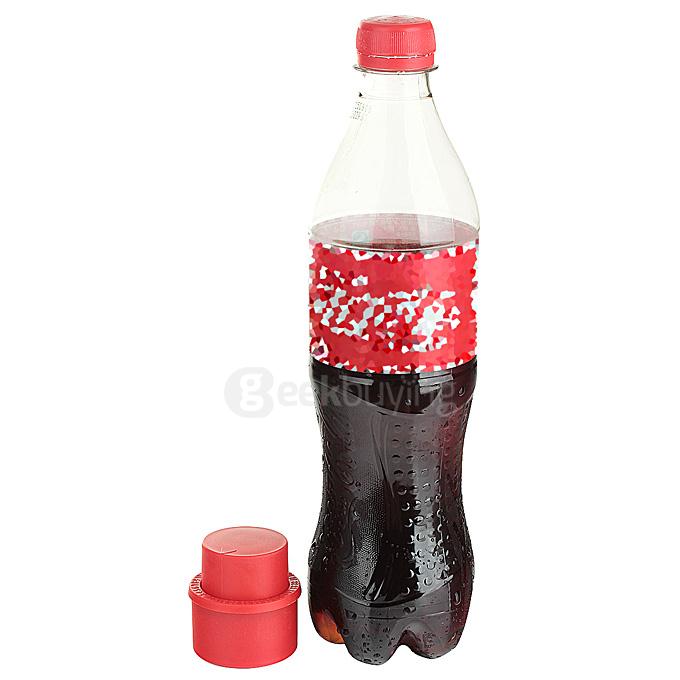 Coke Sprite Beverage Bottle Stopper Fresh Sealing Plug - Red