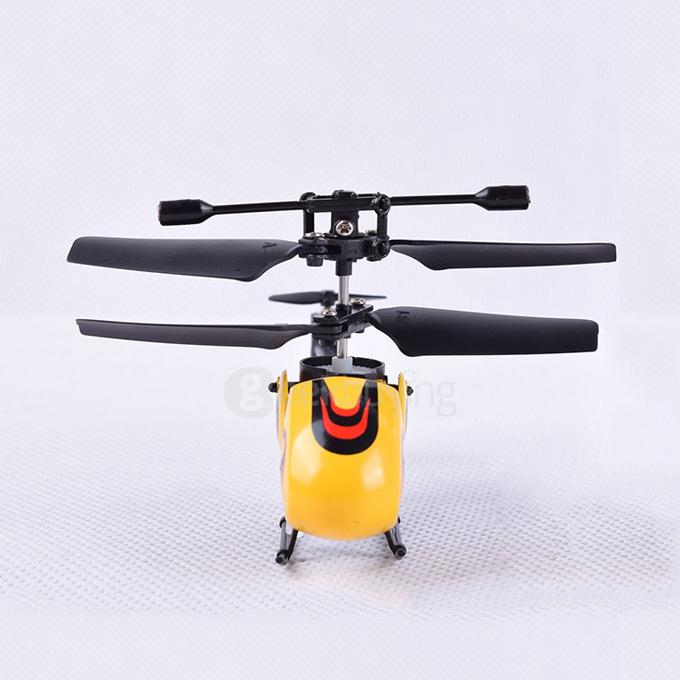 HW7001 3.5CH Mini Remote Control Gyro Gyroscope RC Helicopter - Yellow + Red