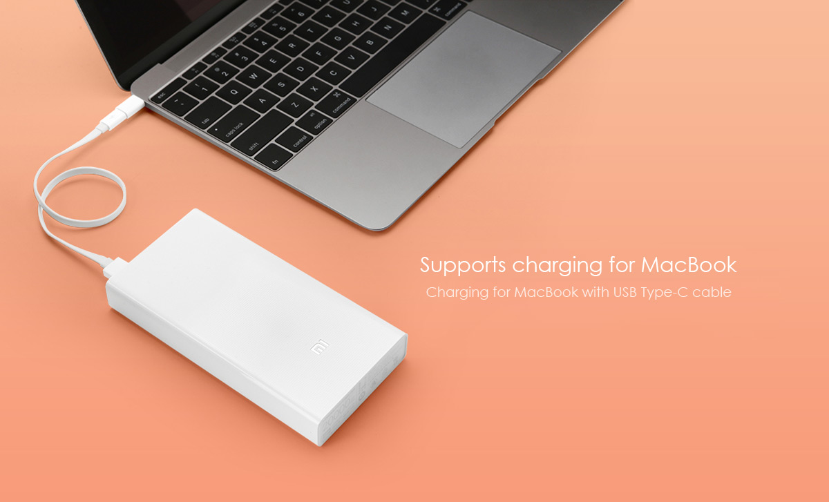 Original XIAOMI Quick Charge 2.0 20000mAh Power Bank Dual USB External Battery for XIAOMI Apple MacBook Samsung HTC Google Blackberry