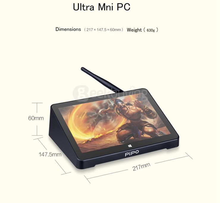[Spain Stock] PIPO X9 8.9 inch 2G/64G Dual Boot Windows 10 Android 4.4 Tablet Mini PC Intel Z3736F Quad Core WiFi Bluetooth Ethernet HDMI