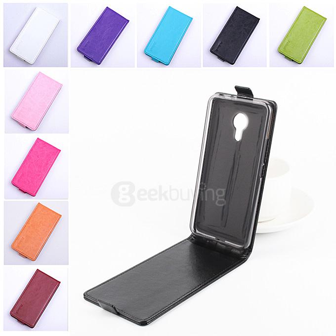 Baiwei Protective Hard Cover Up&Down Flip Stand Leather Case for MEIZU Pro 5 Smartphone - Pink
