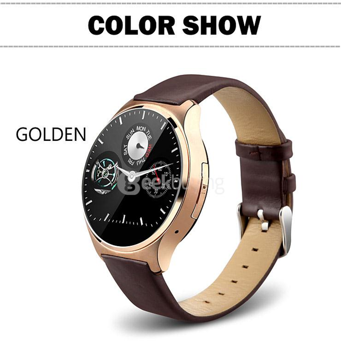 Oukitel A29 MT2502C Smart Watch Phone 1.22inch Sapphire Screen Capacitive Touch SIM Bluetooth 4.0 IP53 Waterproof - Gold