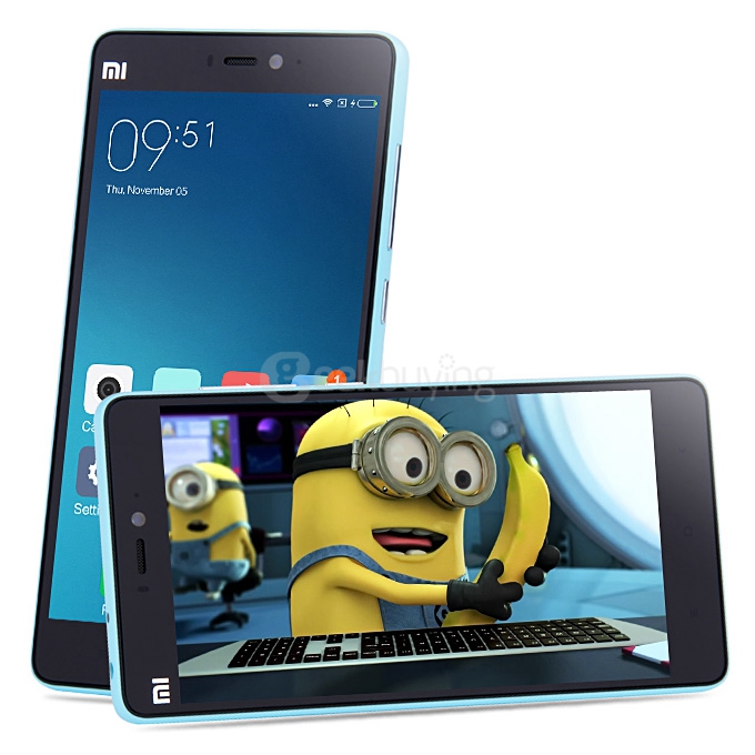 Xiaomi Mi4C 5.0inch Android 5.1 3GB 32GB Smartphone 4G FDD-LTE 64-bit Snapdragon 808 Hexa Core 1.8GHz 13.0MP 5.0MP Type-C Edge Tap - Blue
