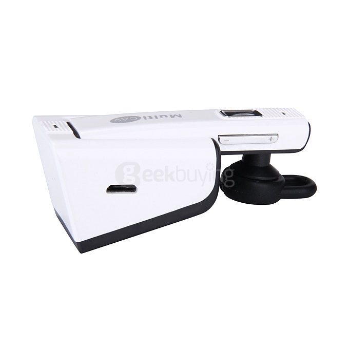 Multi CAV C28 Audio Bluetooth 4.1 Headset HandsFree Car Kit For Cell phone - White