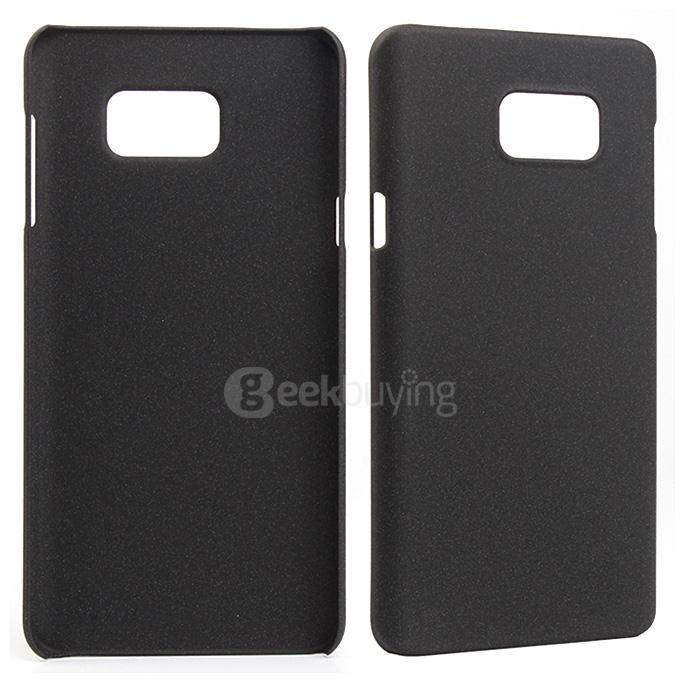 PC Sandstone Texture Shell Back Case Protective Cover for Samsung Galaxy Note 5 Smartphone - Black