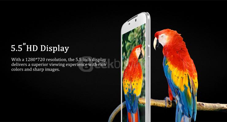 [HK Stock] Doogee X6 5.5inch HD 1280x720 Android 5.1 Smartphone MTK6580 Quad Core 8.0MP 1GB RAM 8GB ROM Dual SIM - Black