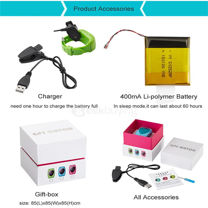 JM09 Children GPS+LBS Tracker Smartwatch GSM GPRS SOS Alarm Remote Monitor Position Anti-lost Kid Smart Watch - Blue