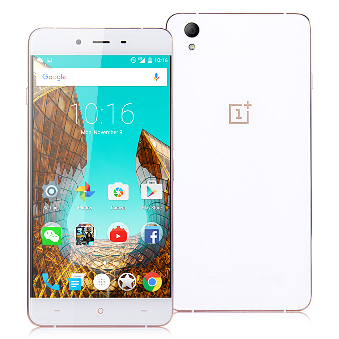 [Spain Stock]OnePlus X Onyx Standard 5.0inch FHD 1920*1080 4G LTE Android 5.1 3GB 16GB Smartphone Snapdragon 801 Quad Core 13.0MP Camera - White