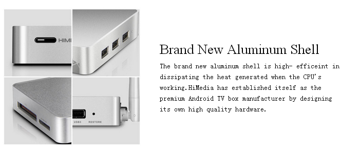 HiMedia Q5 HiSilicon 3798C 4K TV BOX Quad Core 2G/8G WIFI Gigabit LAN SATA HDMI 3D XBMC Netflix USB3.0 H.265