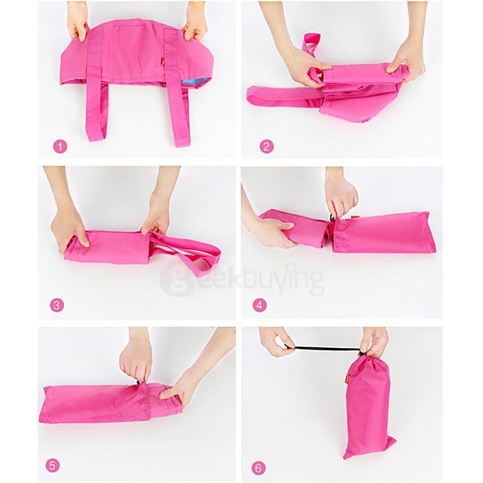 Portable Multi-purpose Folding Wash Basin for Outdoor Camping Hiking - Pink