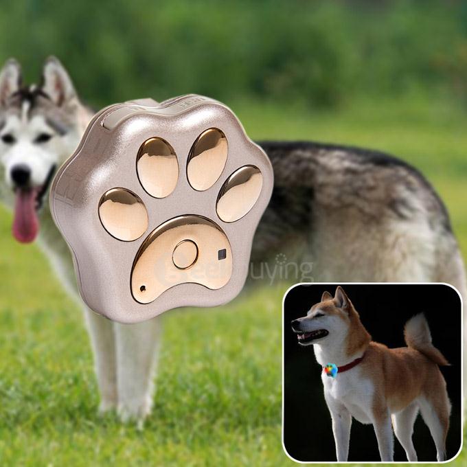 Reachfar RF-V30 IP66 Multifunctional Wi-Fi GPS Tracker Dog Cat Pet Tracker Long Standby Timer Electric Fence - Gold