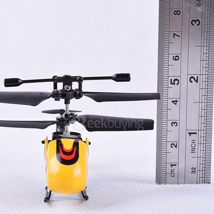 HW7001 3.5CH Mini Remote Control Gyro Gyroscope RC Helicopter - Yellow + Red