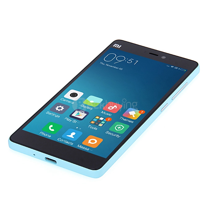 Xiaomi Mi4C 5.0inch Android 5.1 2GB 16GB Smartphone 4G FDD-LTE 64-bit Snapdragon 808 Hexa Core 1.8GHz 13.0MP 5.0MP USB Type-C Edge Touch - Blue