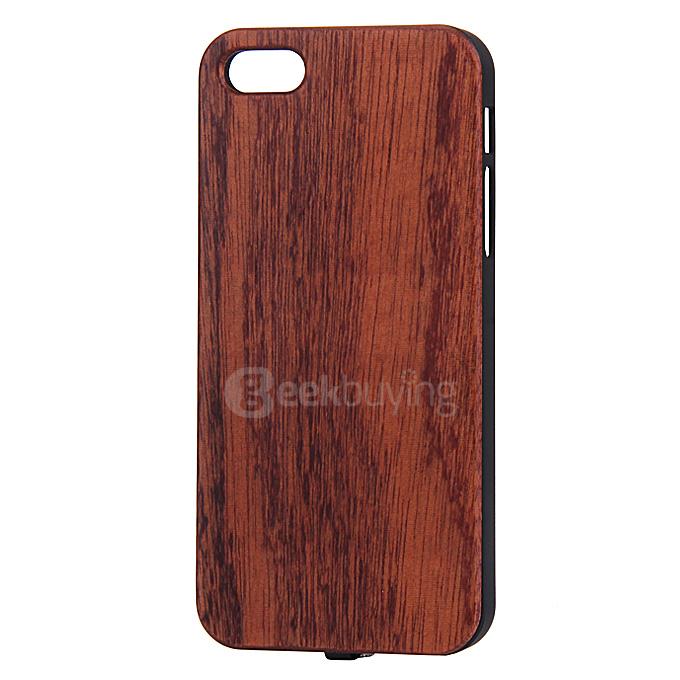 QI Wireless Charging Receiver Simple Designed for Apple iPhone 5 iPhone 5S - Sapele Wood
