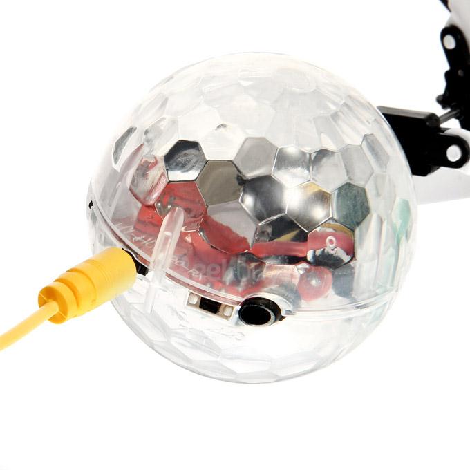 HCW520 Auto-Induction Remote Control Flying Ball with Music / Dazzling Light - Transparent + White