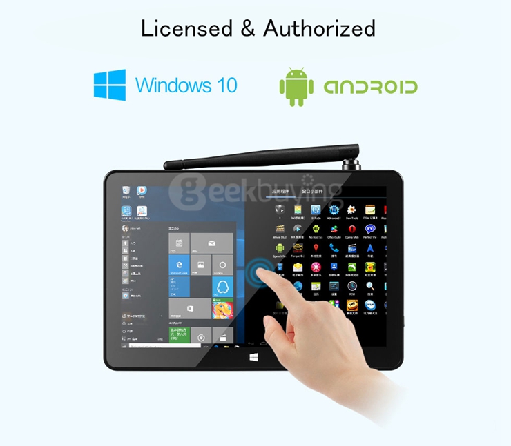 [Spain Stock] PIPO X9 8.9 inch 2G/64G Dual Boot Windows 10 Android 4.4 Tablet Mini PC Intel Z3736F Quad Core WiFi Bluetooth Ethernet HDMI
