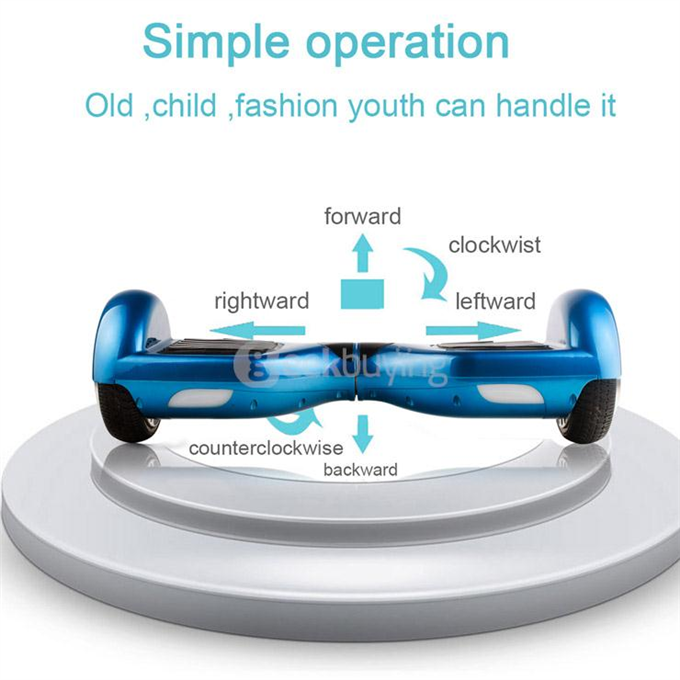 4440mah AOSDER Q3 Self-balancing Scooter Electric Scooter Dual Wheels Drifting Board - Black