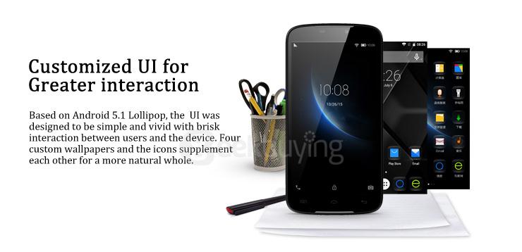 [HK Stock] Doogee X6 5.5inch HD 1280x720 Android 5.1 Smartphone MTK6580 Quad Core 8.0MP 1GB RAM 8GB ROM Dual SIM - White