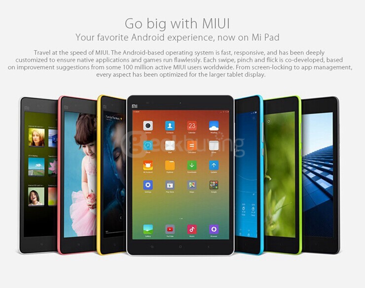 [HK Stock]Xiaomi MiPad NVIDIA Tegra K1 Quad Core 2.2GHz 7.9 Inch Retina Touch Screen 2048*1536 Tablet PC Android 4.4 2GB/16GB