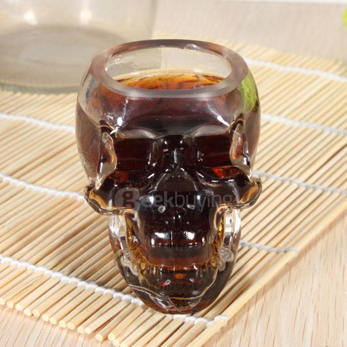 Crystal Skull Head Vodka Whiskey Glass Cup