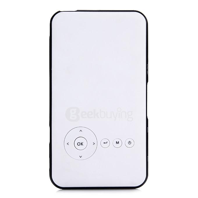 D02 Android 4.4 RK3128 LED Projector Mini Pocket Projector 2.4G/5G WiFi HDMI USB Home Theater
