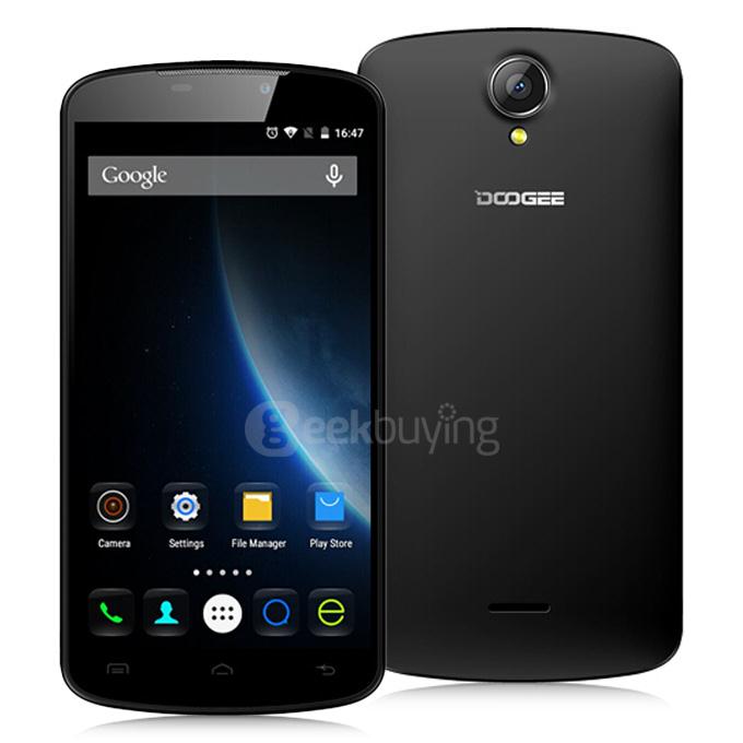 [HK Stock]DOOGEE X6 Pro 5.5inch IPS HD Android 5.1 2GB RAM 16GB ROM 4G Smartphone MT6735 Quad Core Dual Cameras - Black