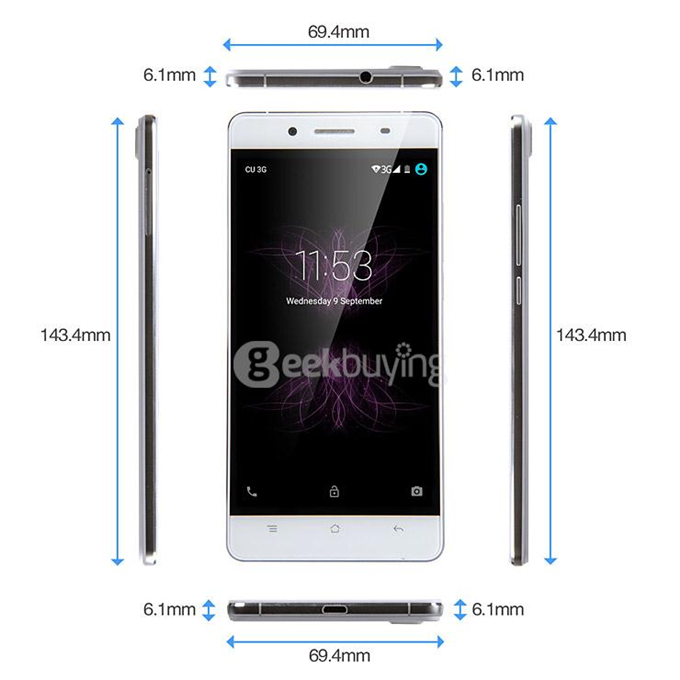 [HK Stock]CUBOT X17 5.0inch FHD 4G FDD-LTE Android 5.1 3GB 16GB Smartphone 64bit MTK6735A Quad Core 16.0MP OTG HotKnot - White