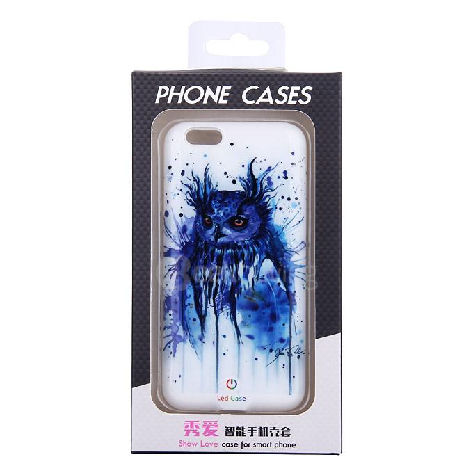 Show Love H3003 Flicker Phone Case Protective Silicon Case Cover for Apple iPhone 6 iPhone 6S - Owl