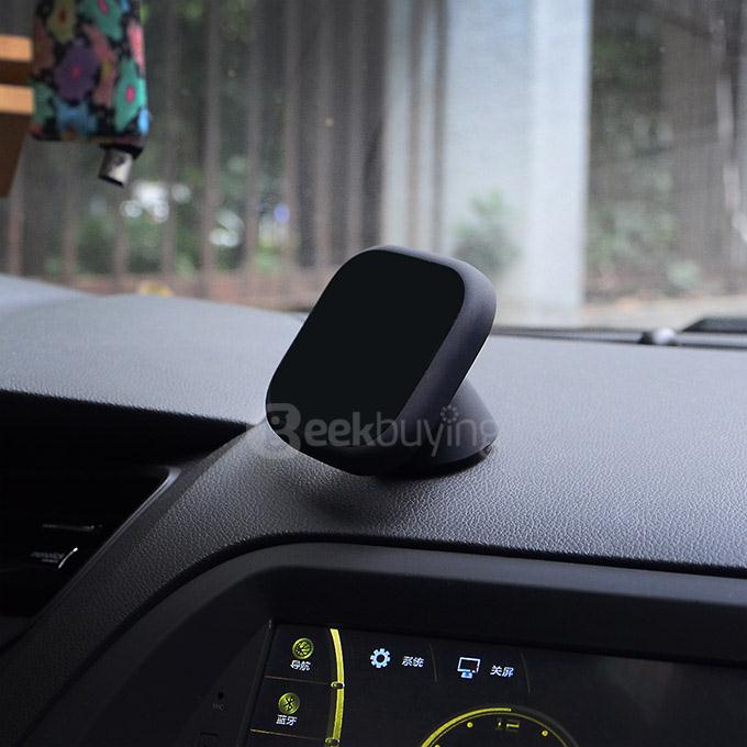 QI Standard 360 Degrees Rotary Wireless Car Charger for Samsung S6 - Black